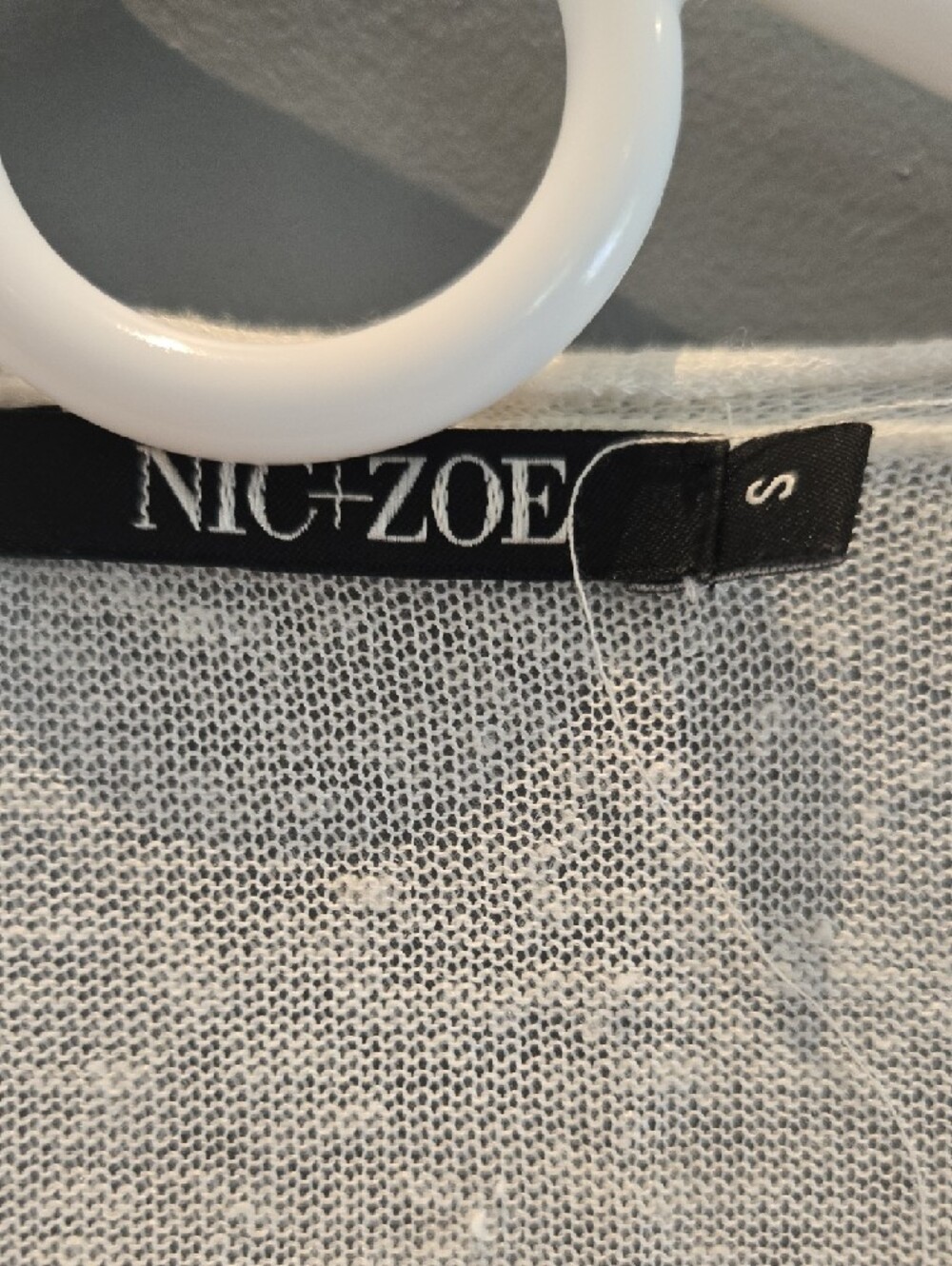 NIC+ZOE Cream Open-Front Lightweight Cardigan - Picture 2 of 4